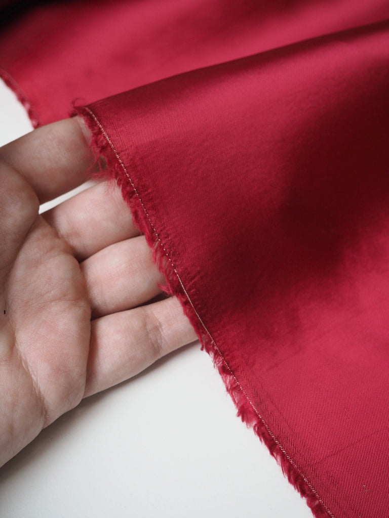 Sangria Viscose Satin Twill Lining