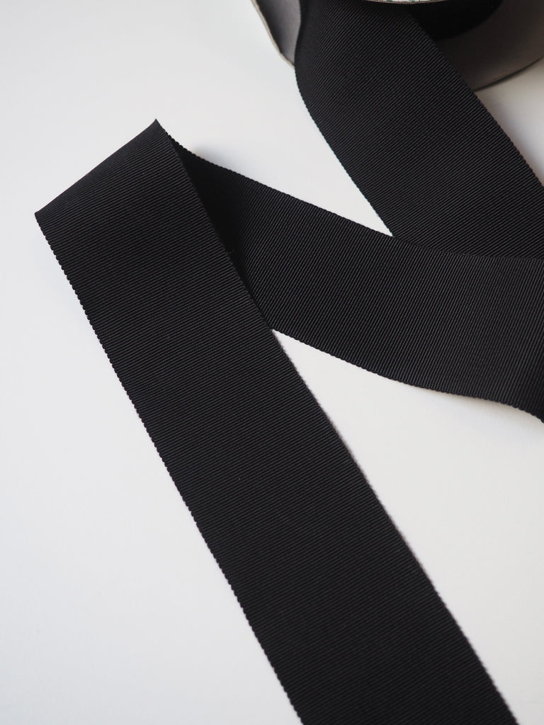 Black Grosgrain Ribbon 50mm