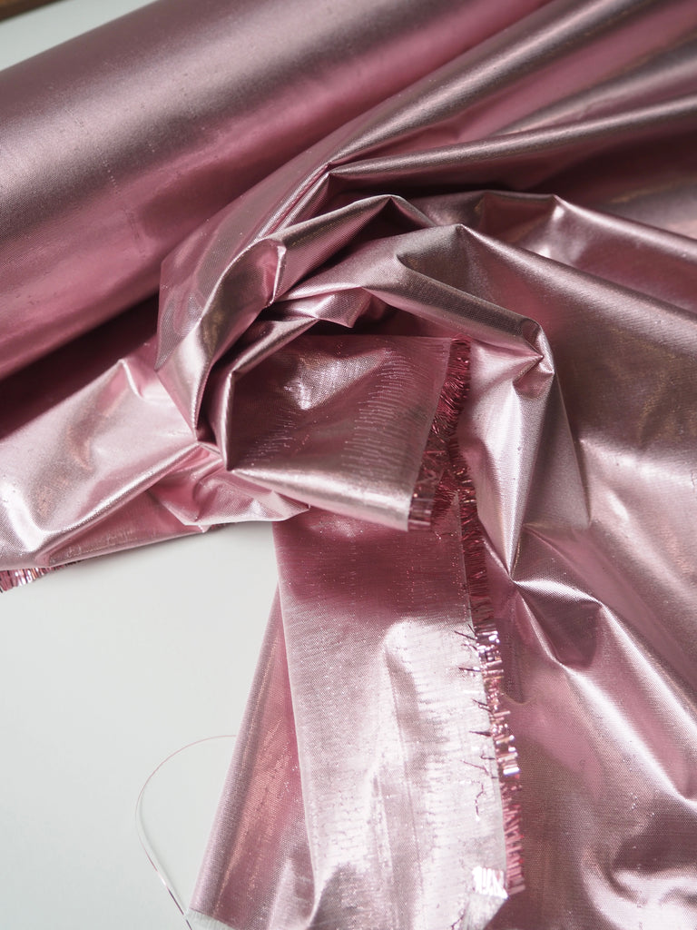 Pink Lamé Taffeta