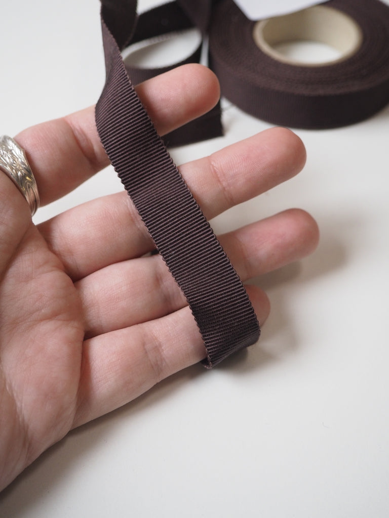 Brown Grosgrain Ribbon 15mm