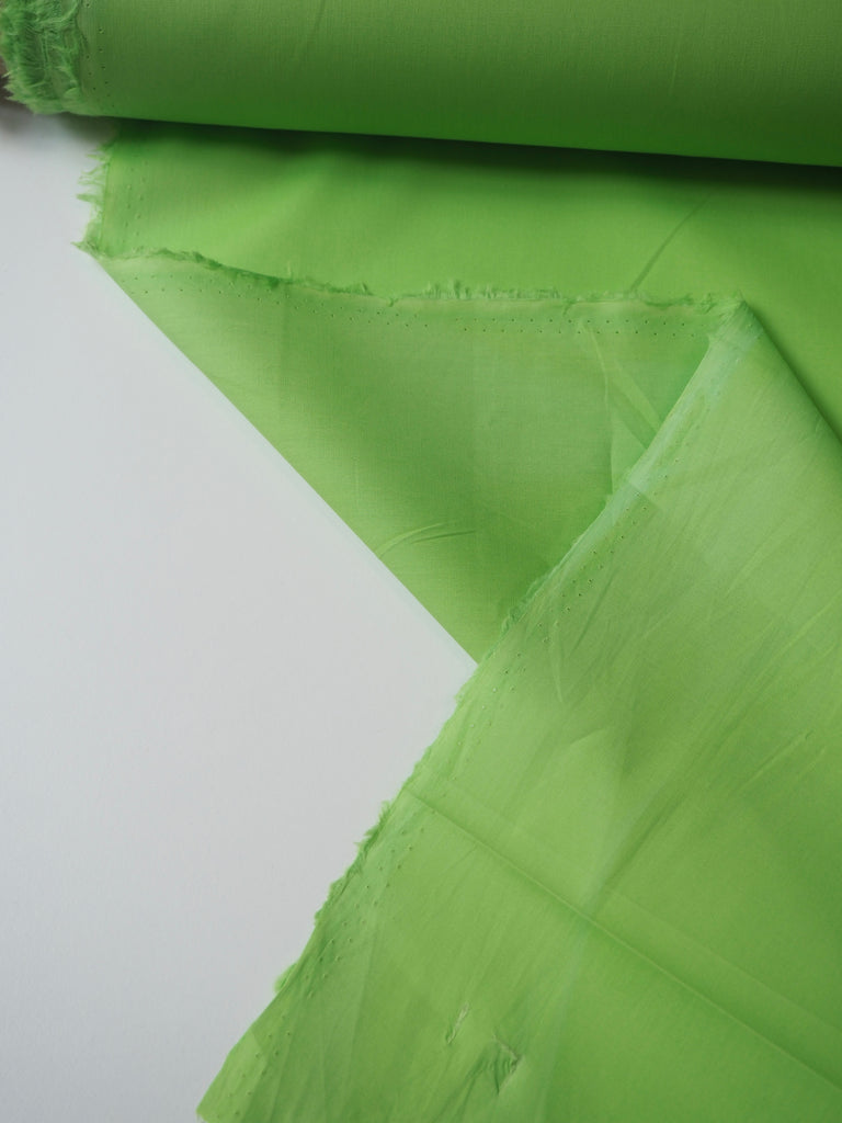 Lime Cotton Poplin