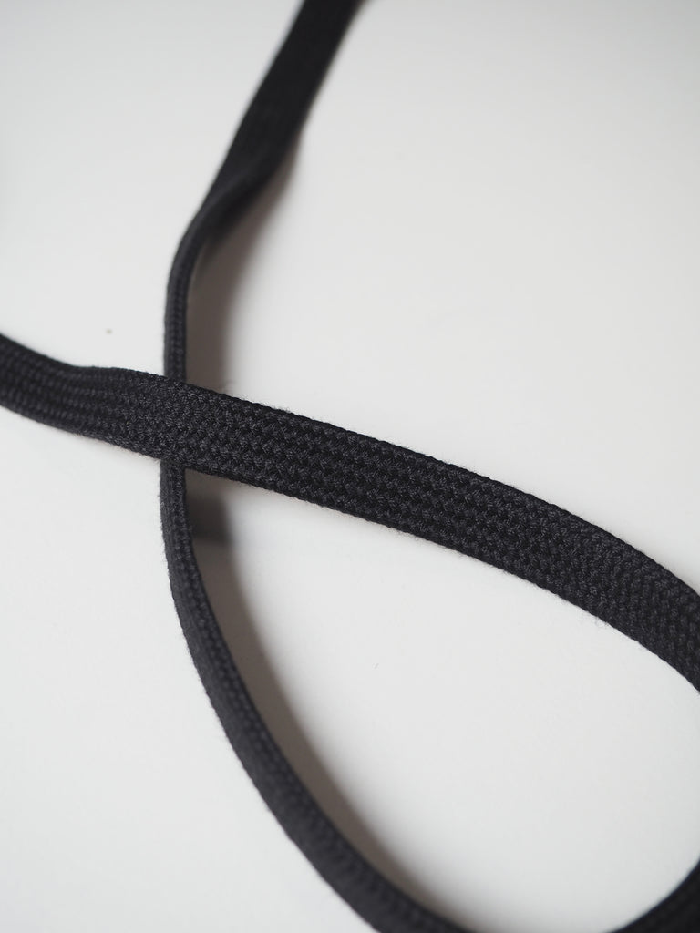 Black Flat Braided Cord 10mm