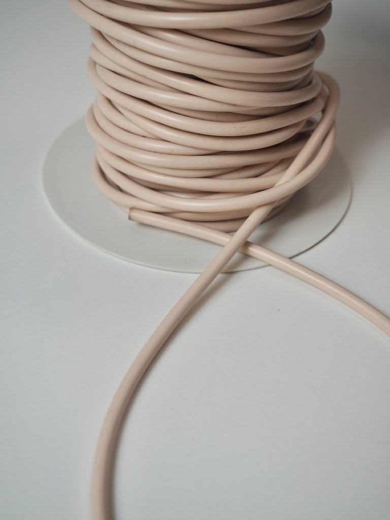 Pale Pink Rubber Cord 5mm