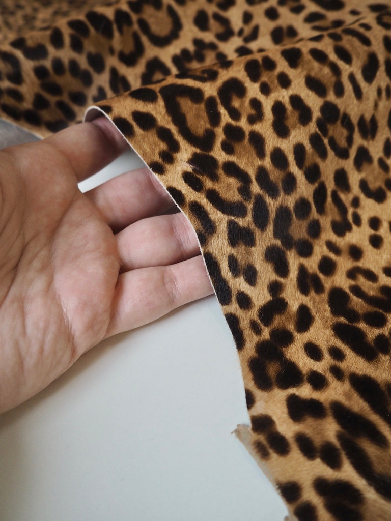 Light Leopard Print Pony Calfskin