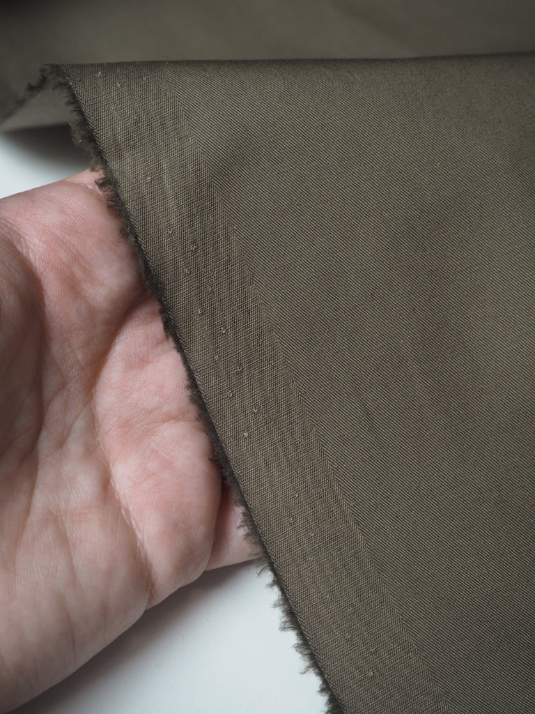 Olive Lightweight Cotton Twill