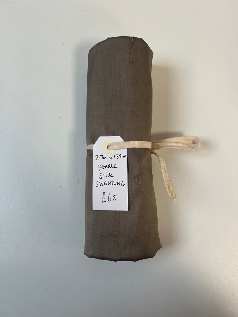 Pebble Silk Shantung Remnant