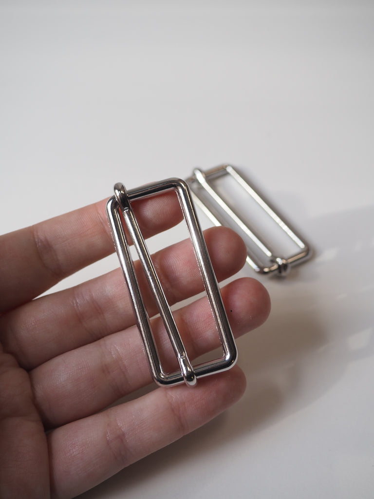 Silver Tri-Slide Buckle 65mm