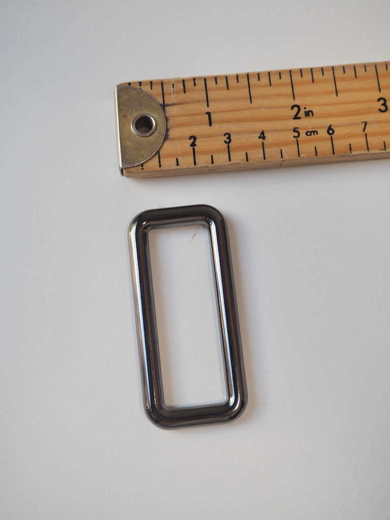 Gunmetal Rectangle Ring 62mm