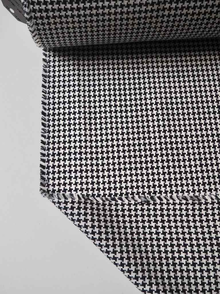 Midnight Check Viscose Jacquard