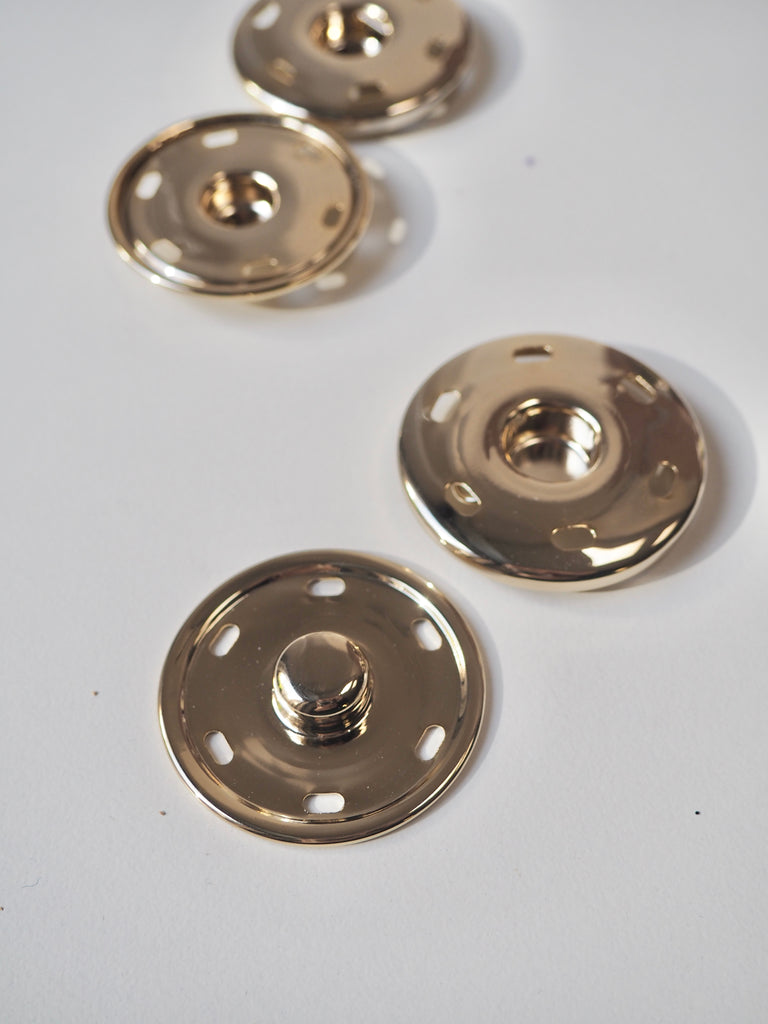 Light Gold Extra Large Press Studs 42mm