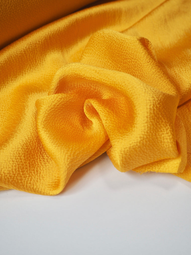 Marigold Hammered Silk Satin