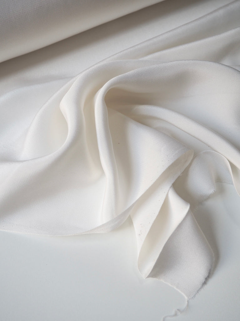 Ivory Silk Crepe