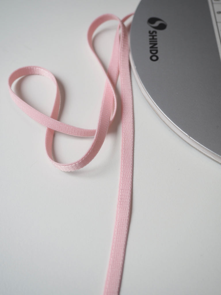 Shindo Light Pink Satin Elastic 6mm