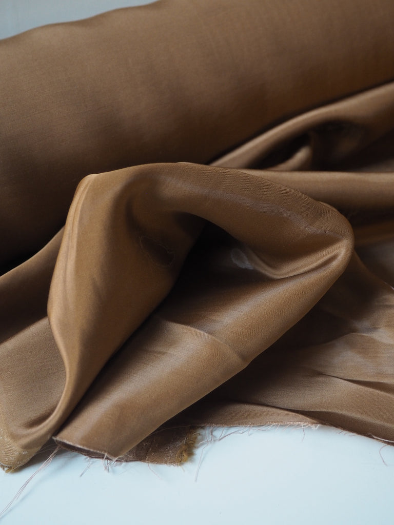 Camel Fluid Viscose Sateen