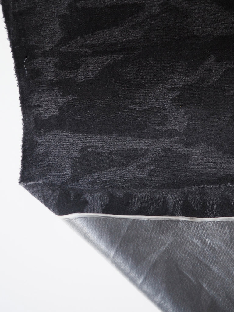 Black Camouflage Waterproofed Wool