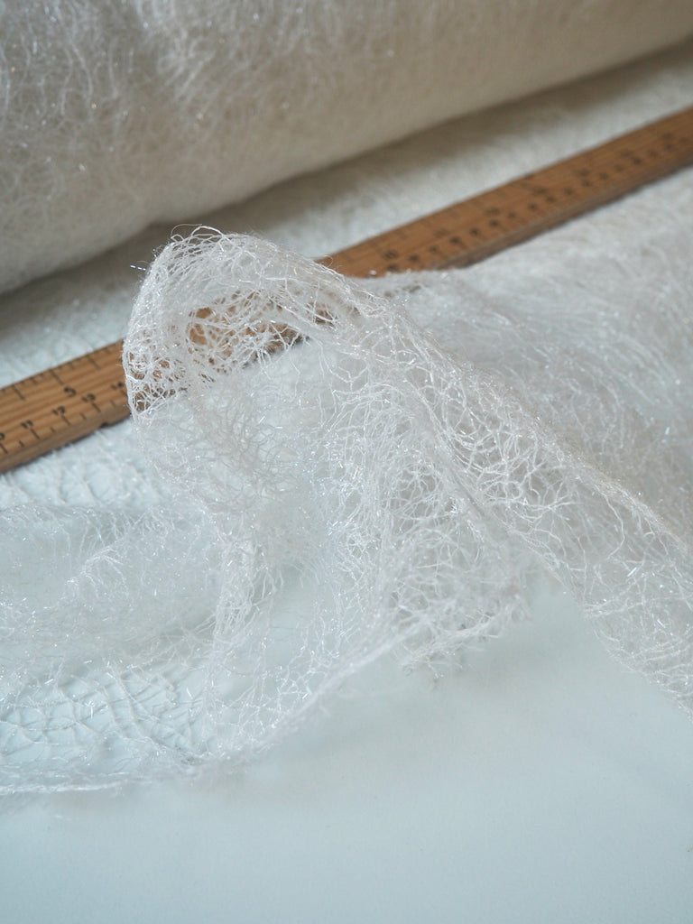 Aurora White Sparkle Lace