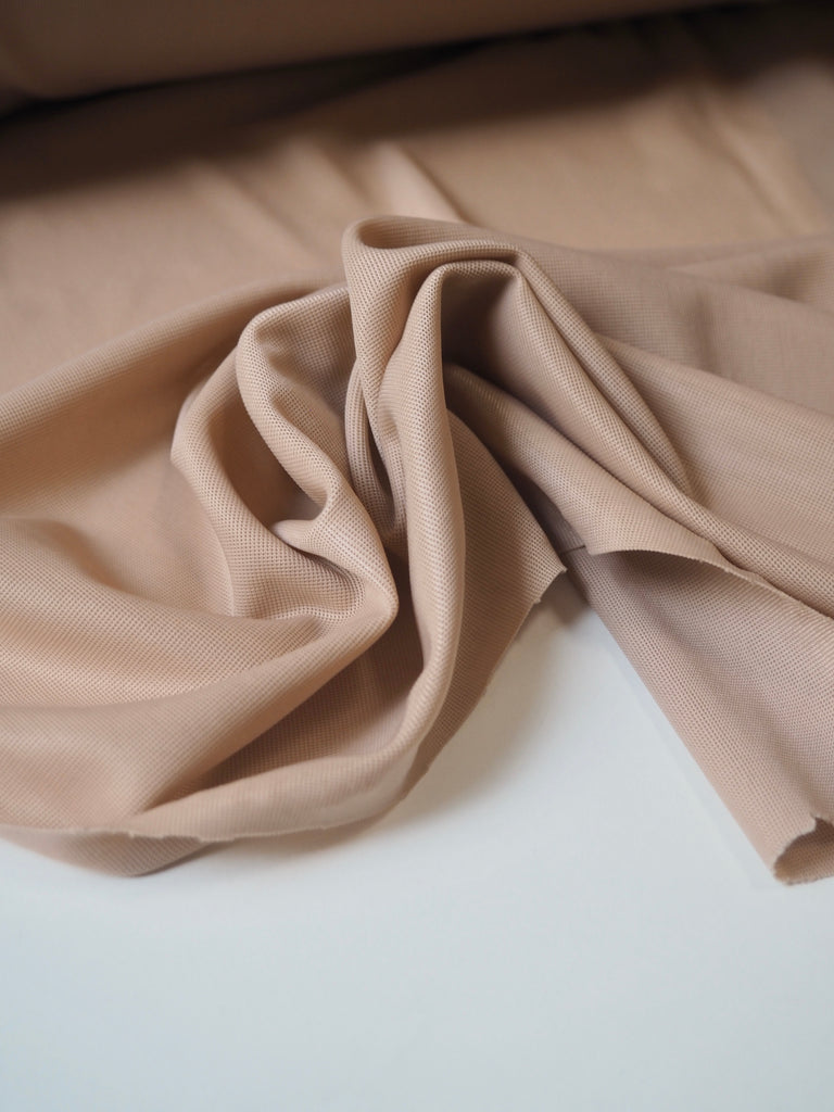 Blush Beige Stretch Powermesh