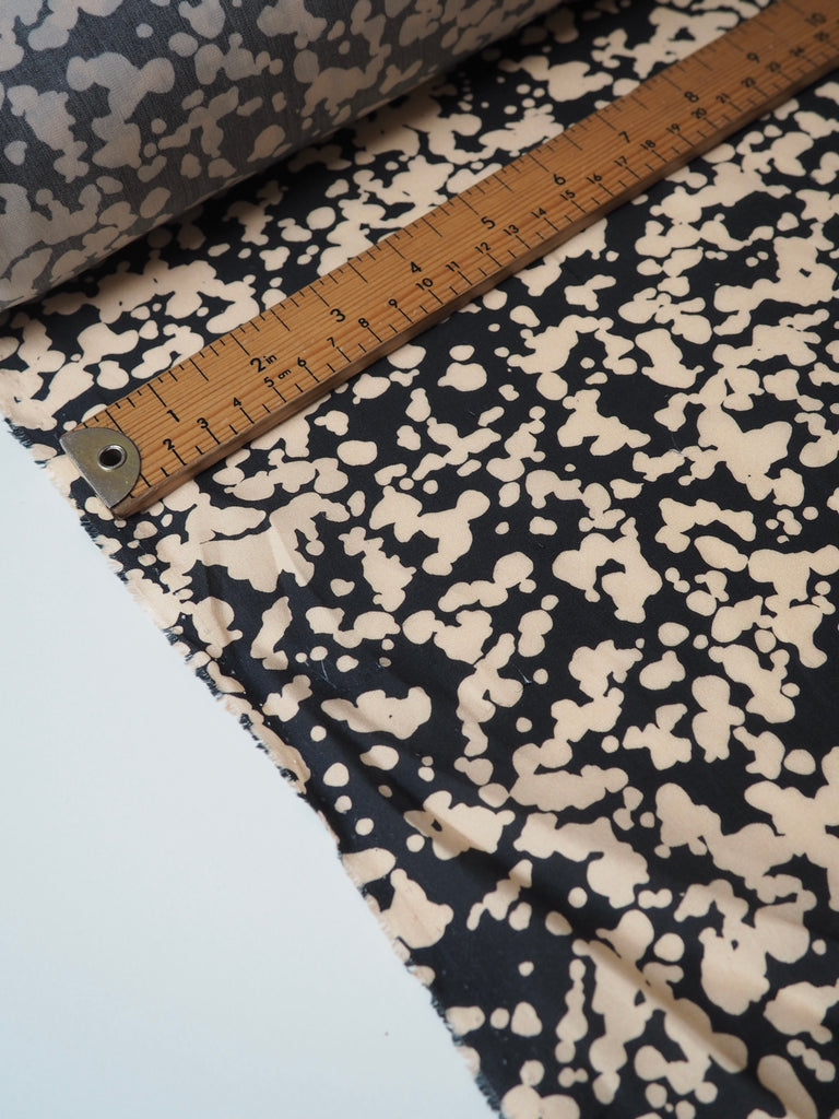 Abstract Beige Dot Cotton