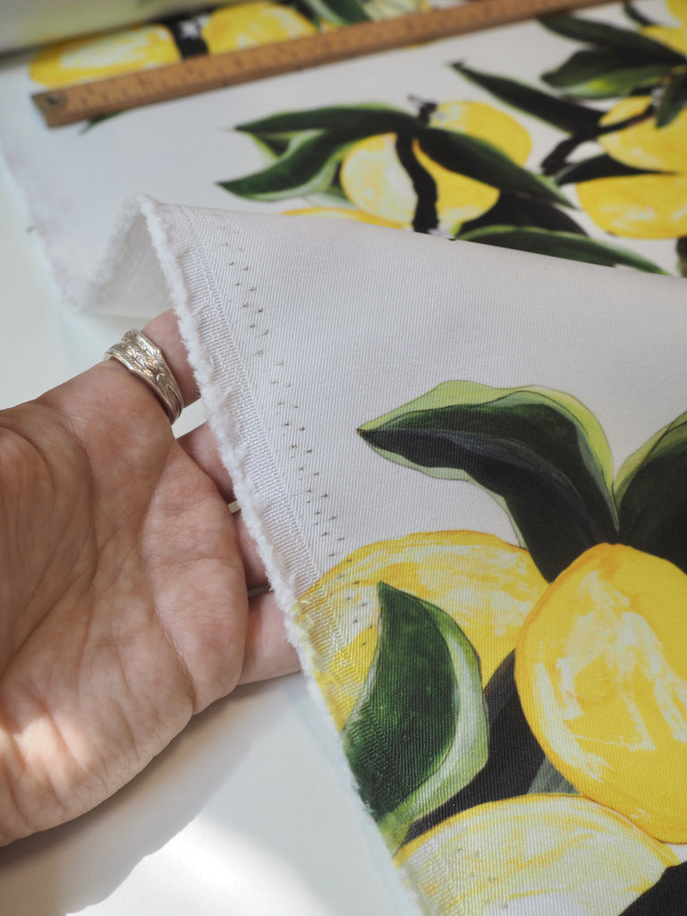 Lemon Satin Twill