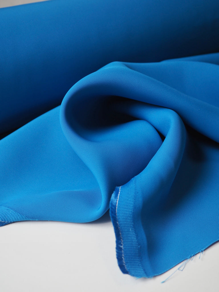 Electric Blue Viscose Sateen