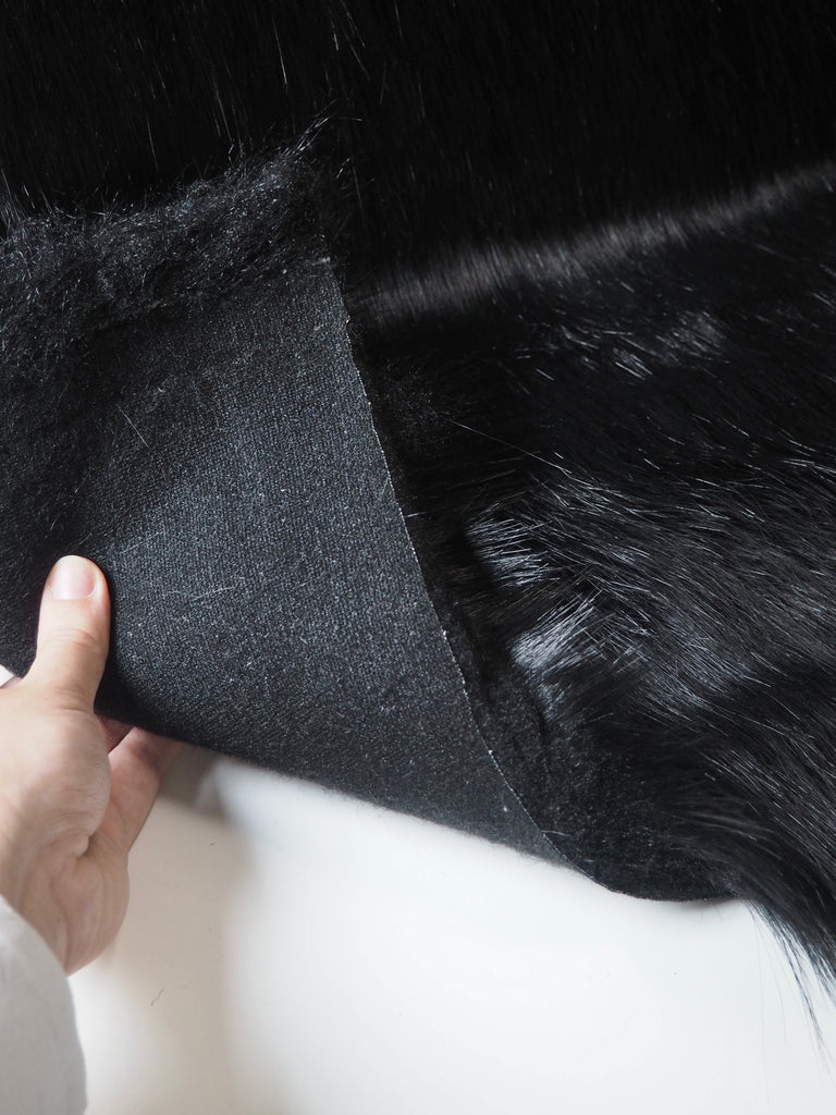 Black Long Faux Fur