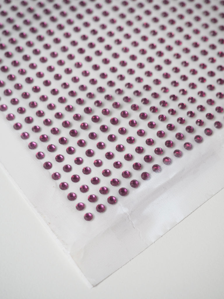 Swarovski Fuchsia Xilion Rose Crystal Hotfix Sheet 4mm