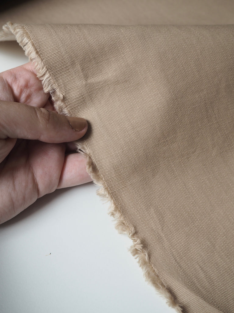 Beige Soft Cotton Twill