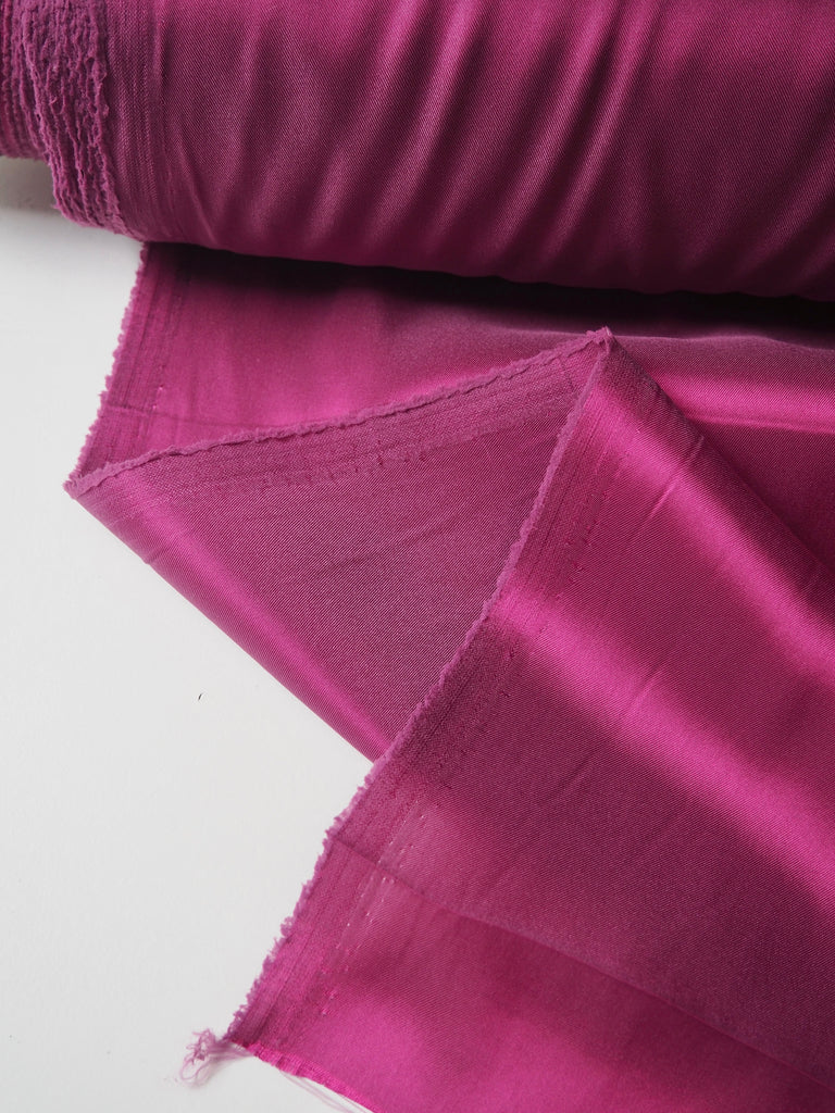 Magenta Two-Tone Stretch Acetate Satin Twill Lining