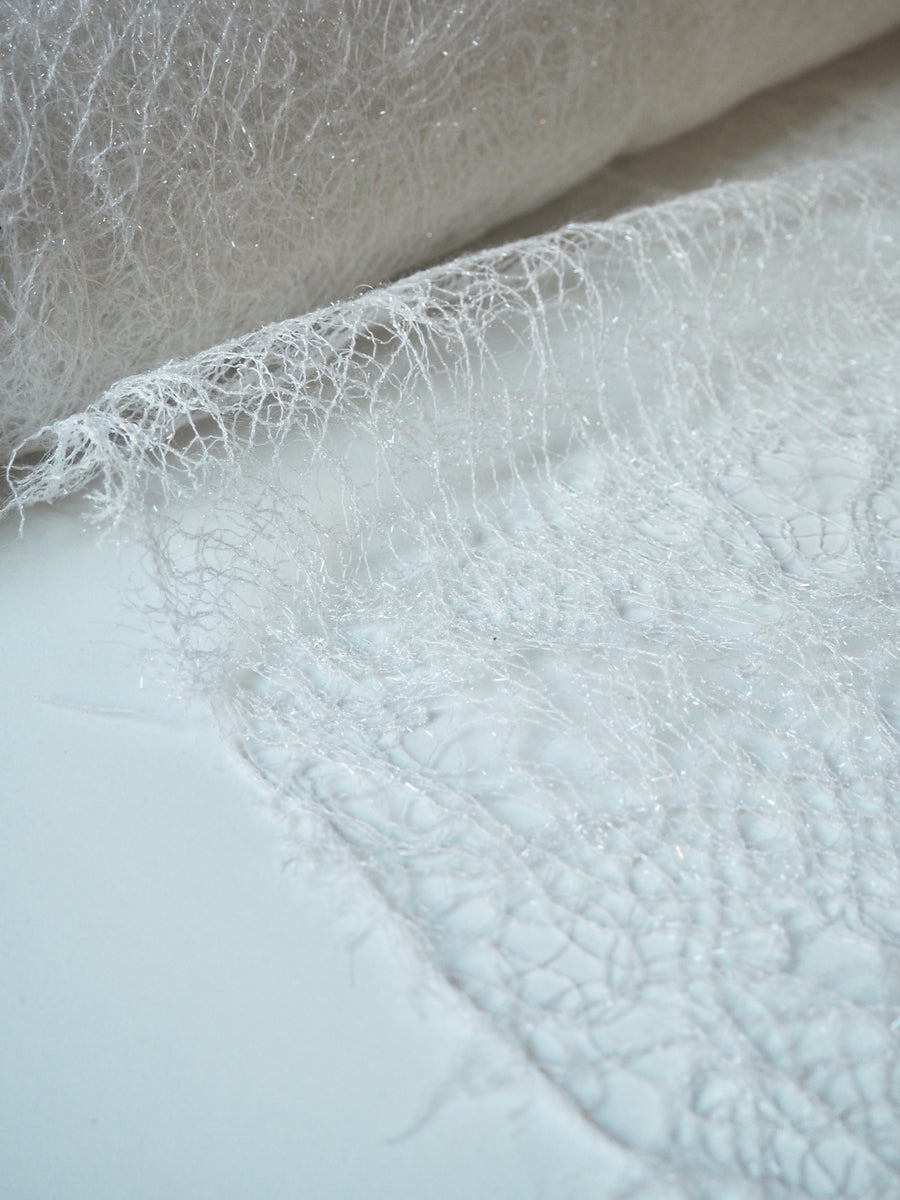 Aurora White Sparkle Lace