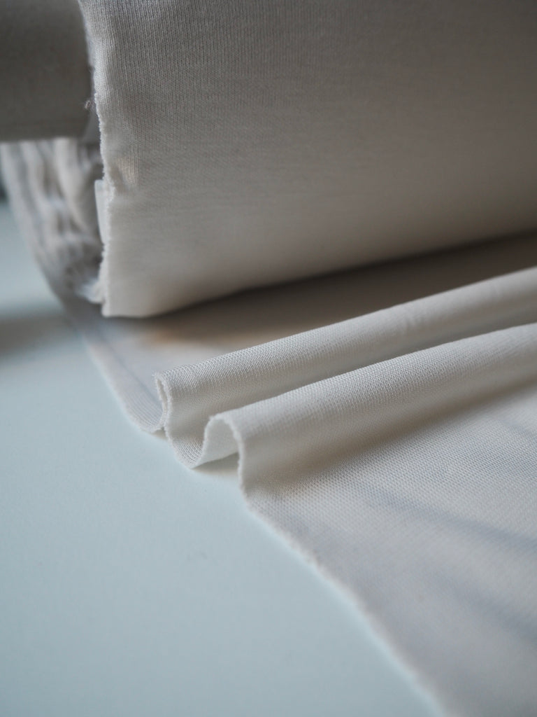 Oyster Nylon/Viscose Double Jersey