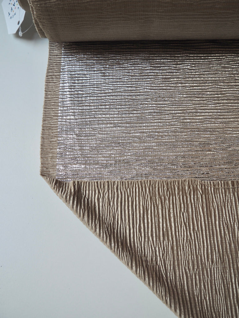 Metallic Plissé Jersey