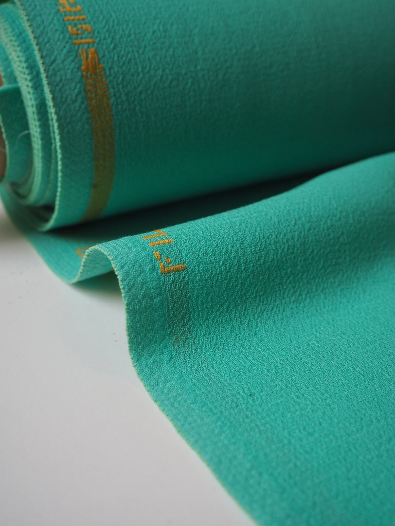 Soft Turquoise Double Wool Crepe