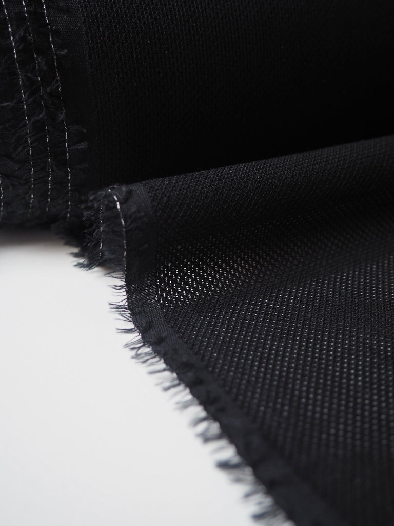 Black Cotton Piqué