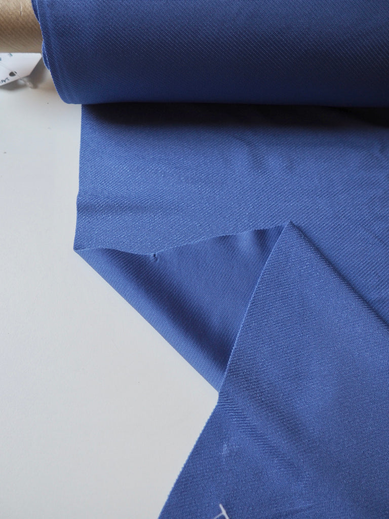 Periwinkle Viscose Satin Twill Jersey