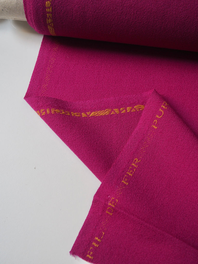 Magenta Wool Crepe