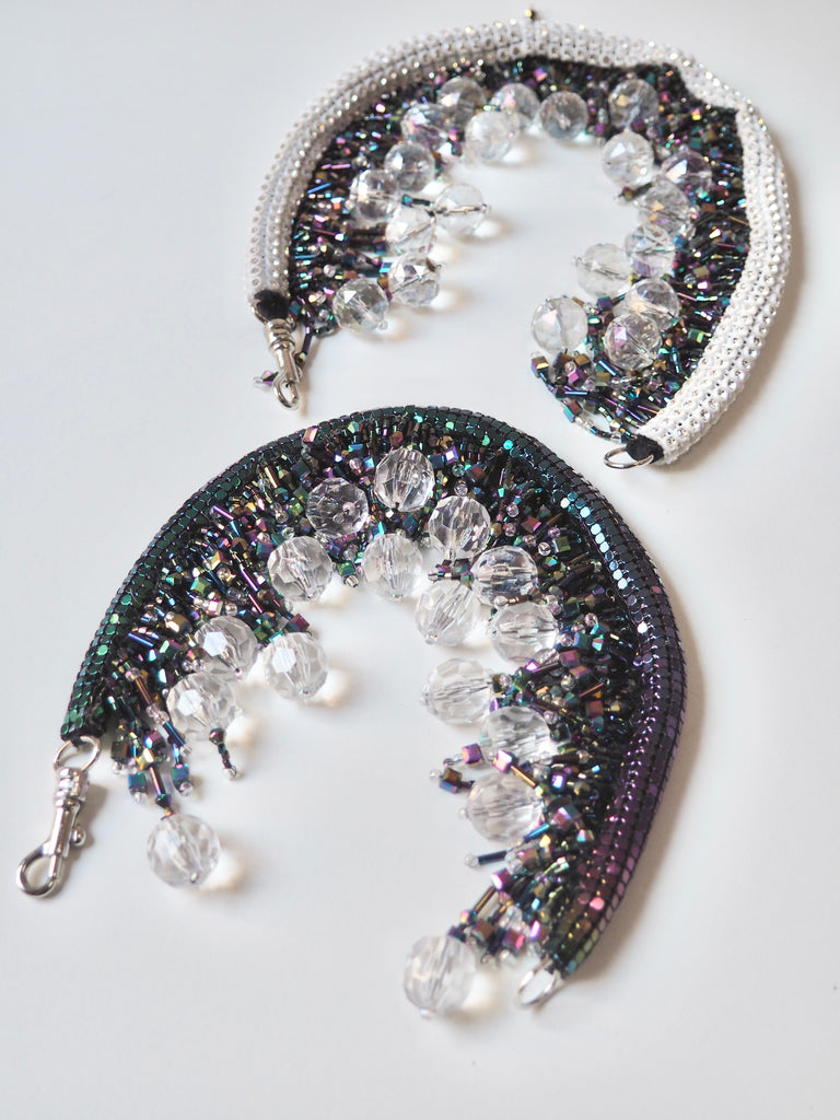 Beaded Crystal Swivel Hook Clip