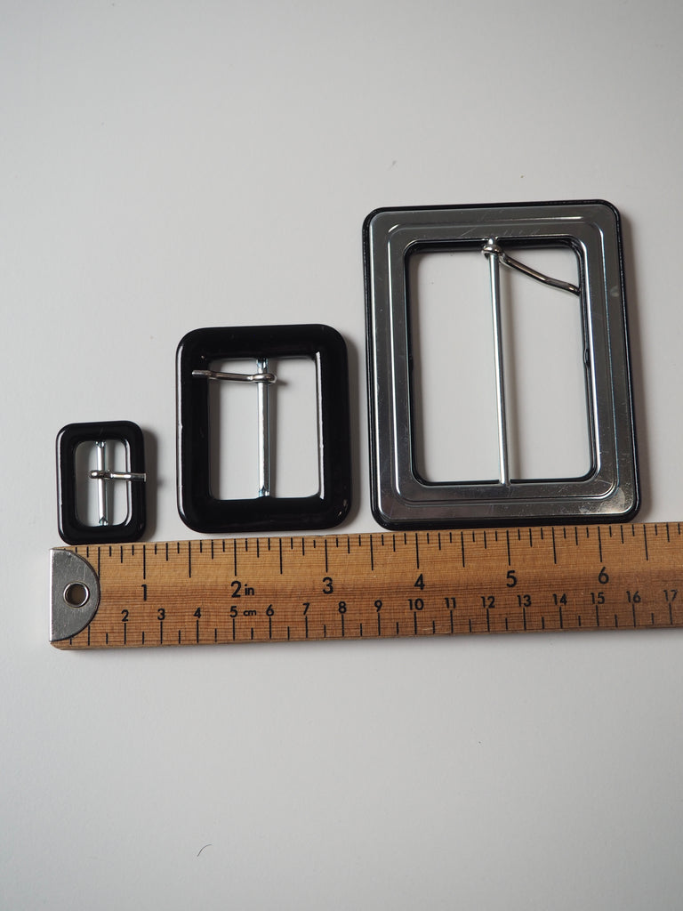 Black Patent Buckles