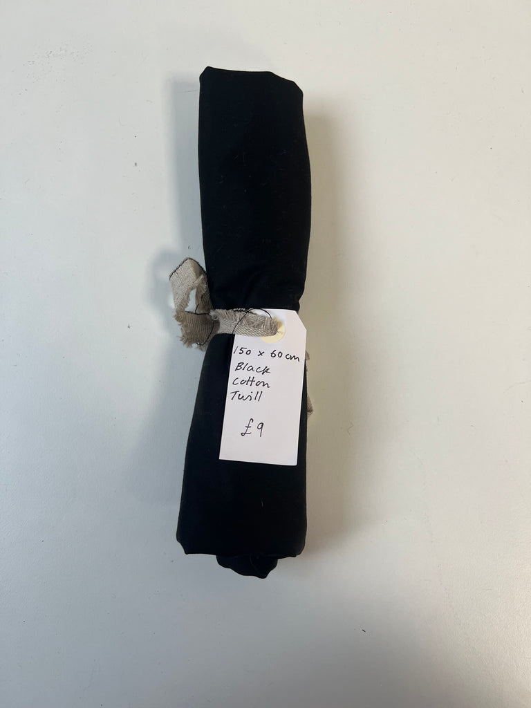 Black Cotton Twill Remnant