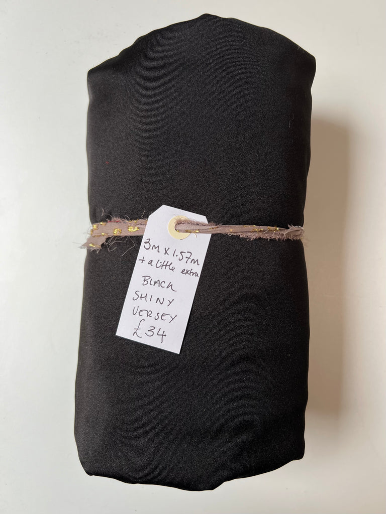 Black Shiny Jersey Remnant