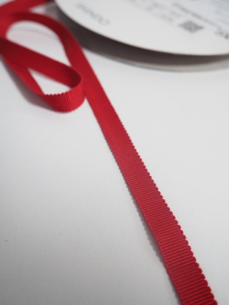 Shindo Raspberry Grosgrain Ribbon 10mm