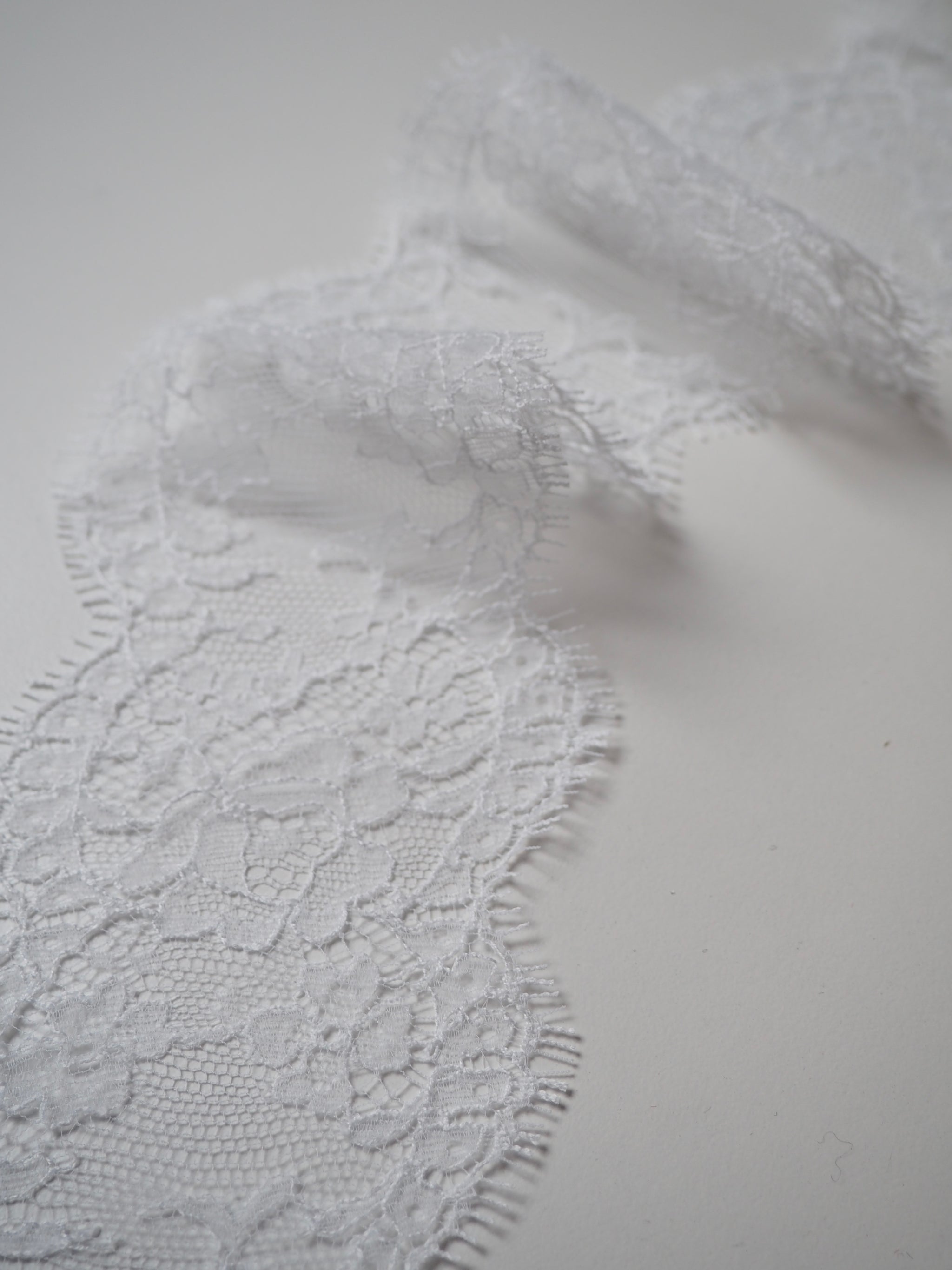 White Rose Scallop Lace Trim 8.5cm The New Craft House