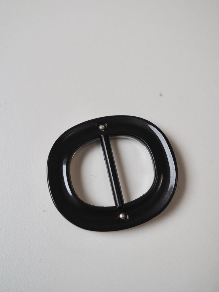 Black + Silver Plastic Slider 3cm