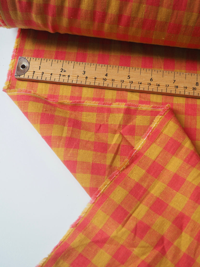 Sunset Gingham Cotton/Linen
