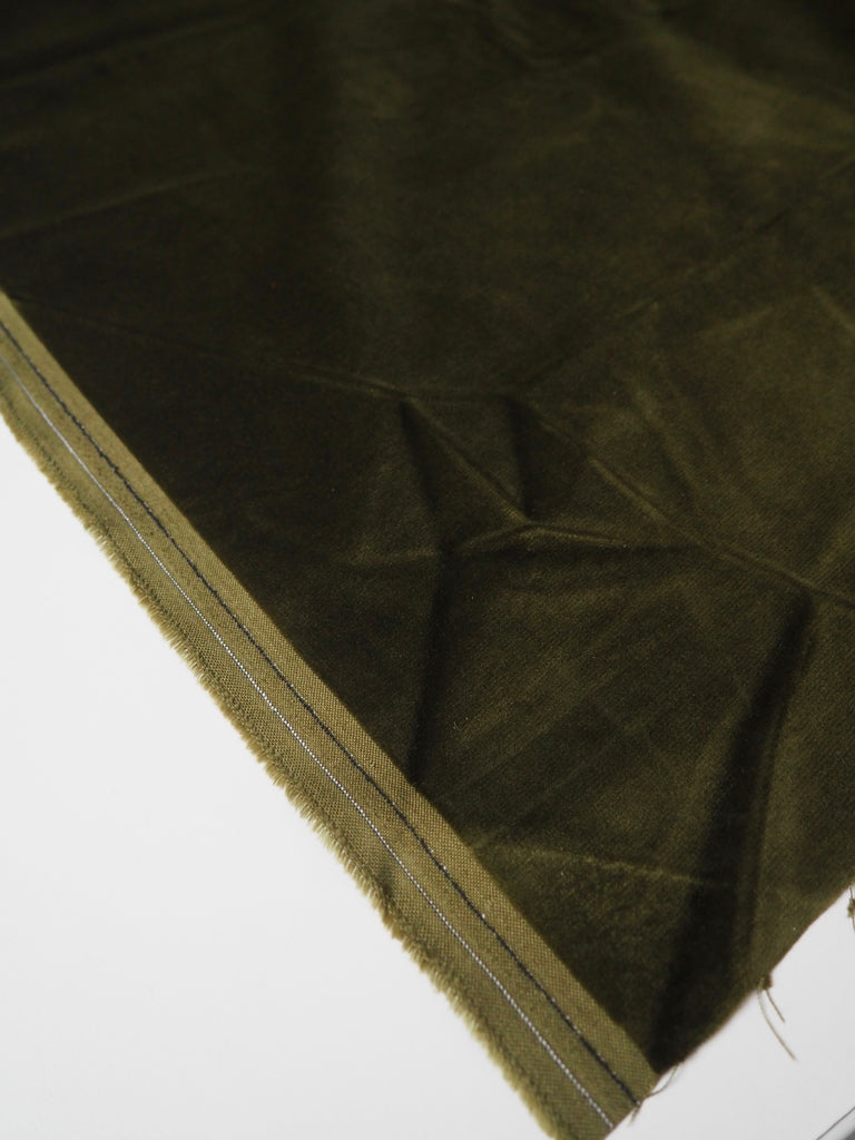 Moss Cotton Velvet