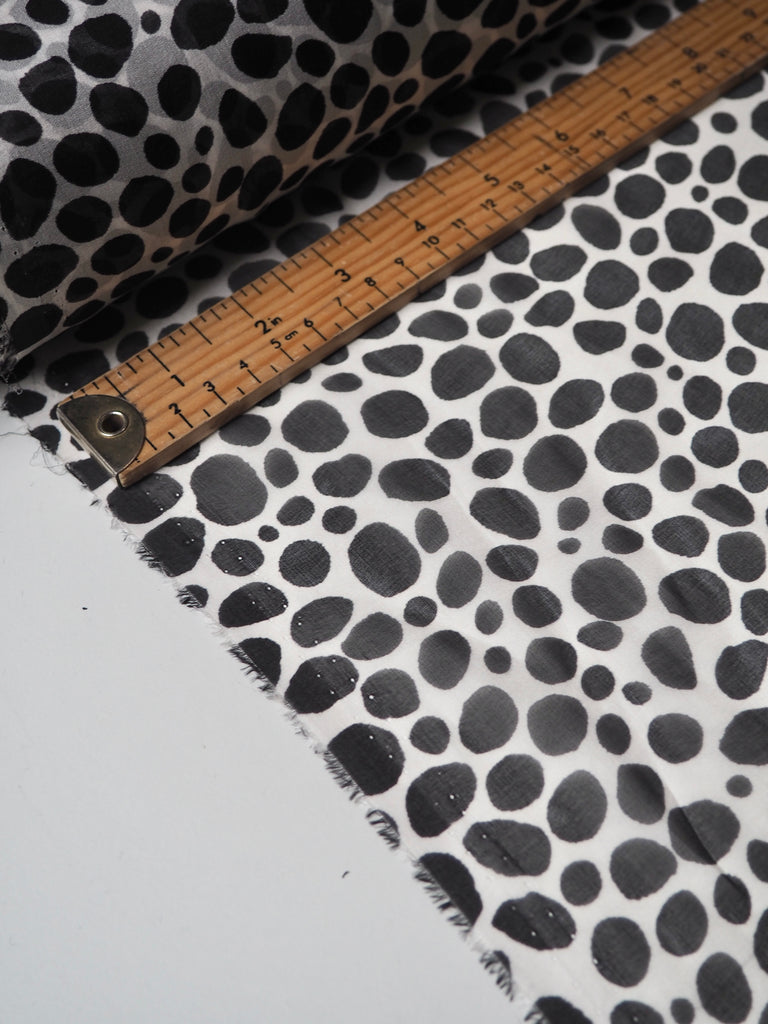 W+B Pebble Print Silk Chiffon