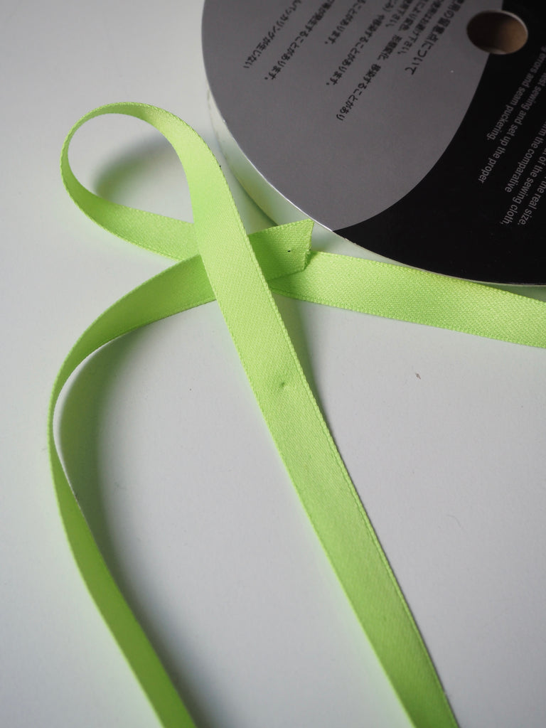 Shindo Matte Lime Green Ribbon 12mm