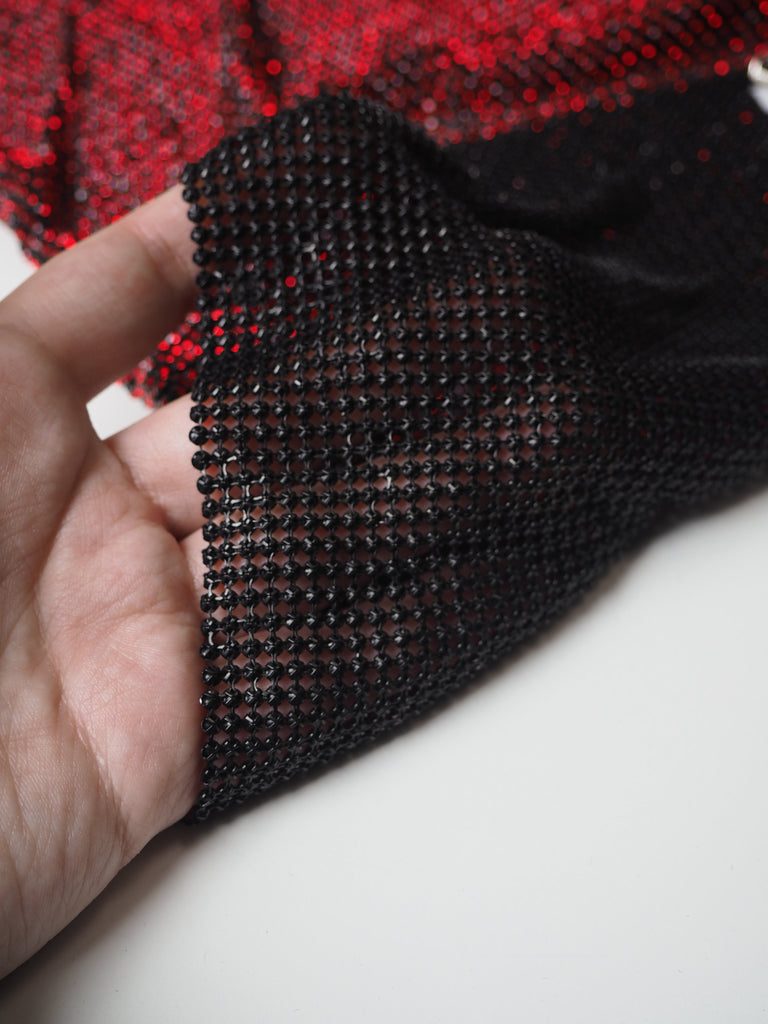 Bright Red Crystal Black Chainmail