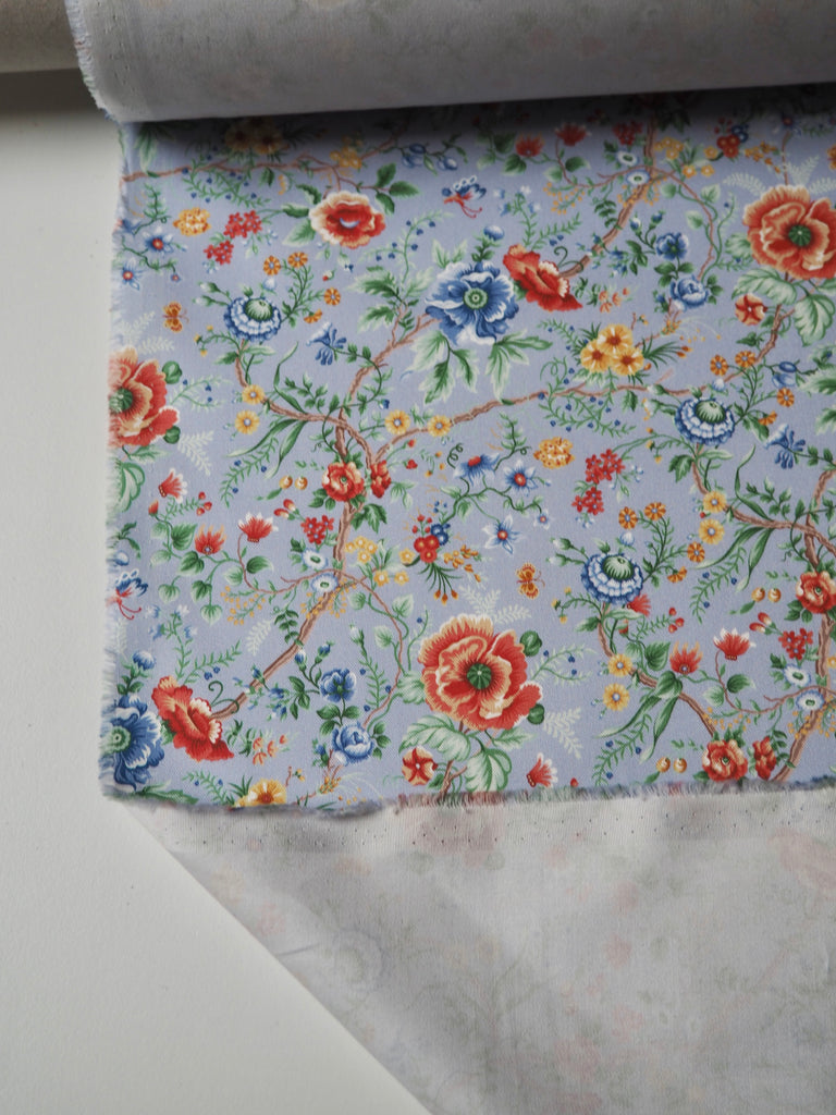 Liberty Blue Garden of Life Cotton Twill