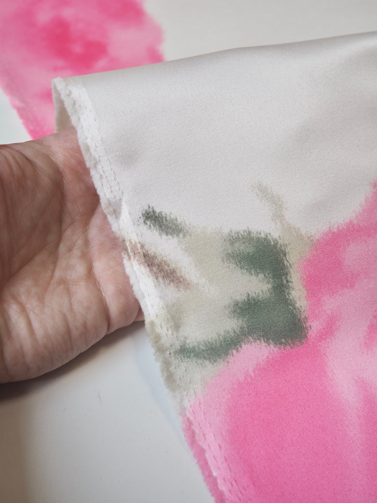 Pink Warp Rose Satin