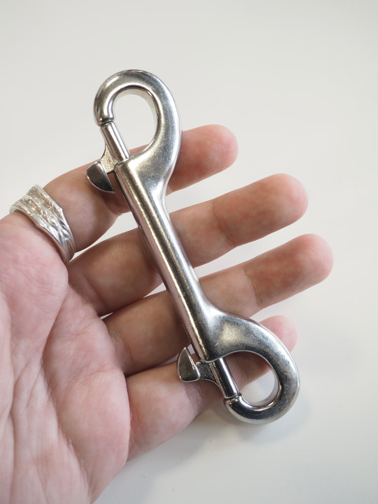 Silver Double Spring Hook 11.5cm